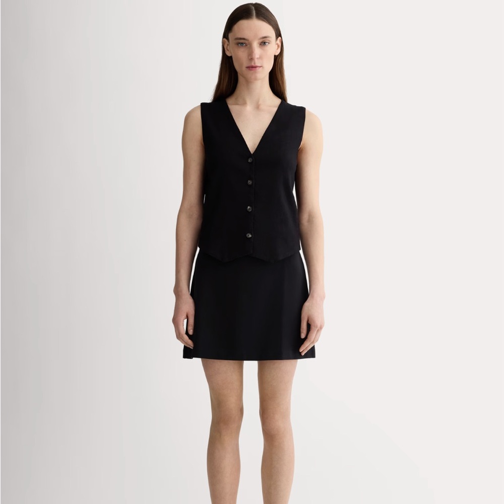 Everlane Black mini skirt NWOT